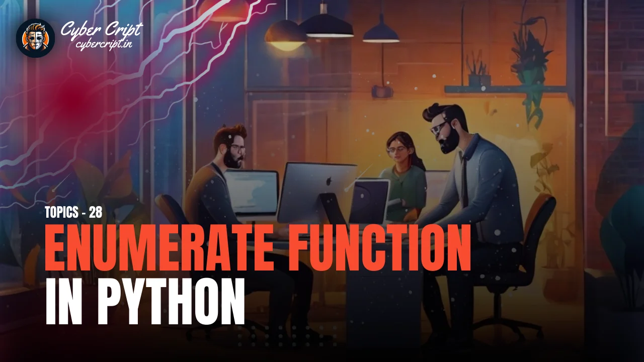 Enumerate function in python