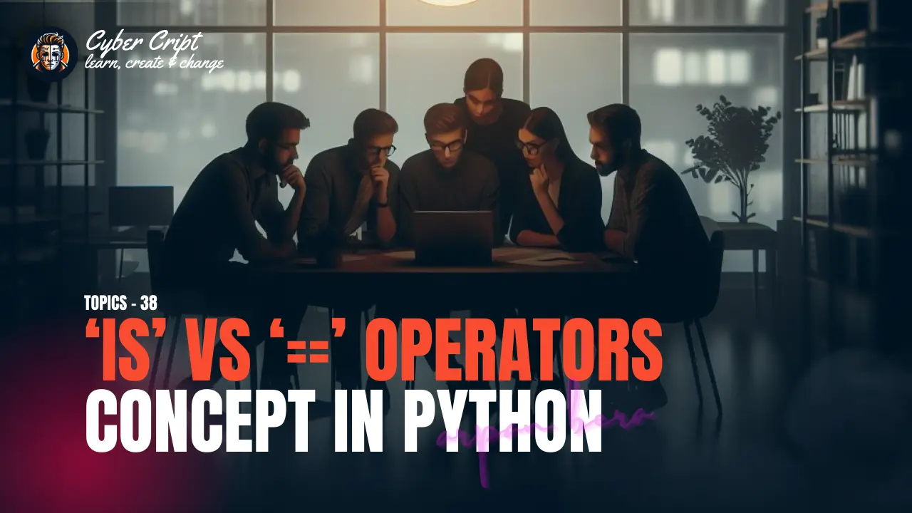 ‘is’ vs ‘==’ Operators In Python. Topic – 54